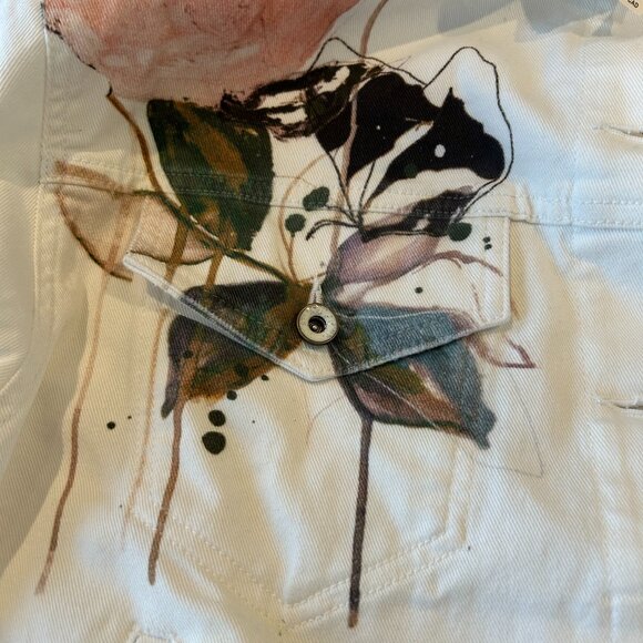 Weston Denim Boyfriend Jacket by Pilcro: Leigh Viner Edition - Size Small - NWT - Picture 6 of 8